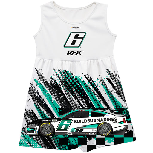 Brad Keselowski Vive La Fete NASCAR Abstract Check Halftones Tank Dress - Grey