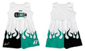 Brad Keselowski Vive La Fete NASCAR Car - Flames Tank Dress - White - Vive La Fête - Online Apparel Store