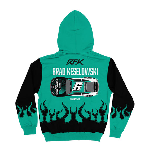 Brad Keselowski Vive La Fete NASCAR Pullover Hoodie - Teal - Vive La Fête - Online Apparel Store