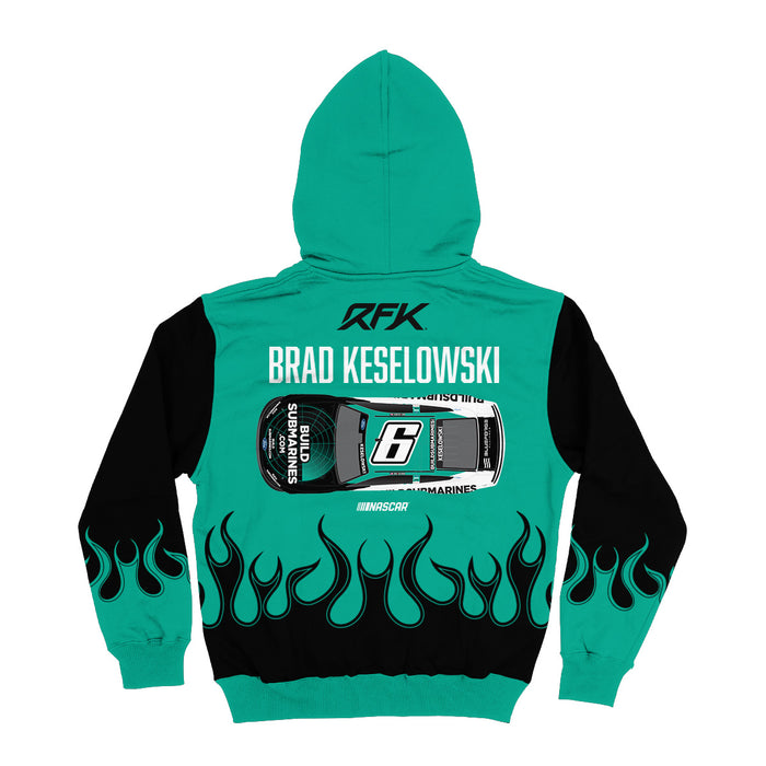 Brad Keselowski Vive La Fete NASCAR Pullover Hoodie - Teal - Vive La Fête - Online Apparel Store