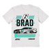 Brad Keselowski Vive La Fete NASCAR Flag Racing Car T-Shirt  - White