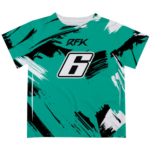 Brad Keselowski Vive La Fete NASCAR Paint Brush T-Shirt  - Teal