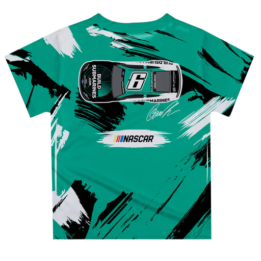 Brad Keselowski Vive La Fete NASCAR Paint Brush T-Shirt  - Teal - Vive La Fête - Online Apparel Store