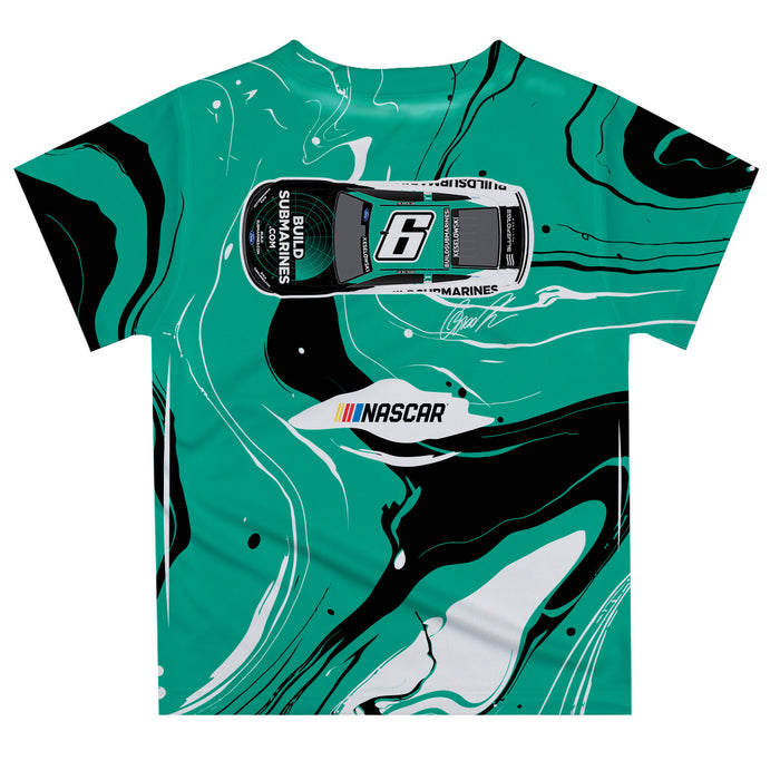 Brad Keselowski Vive La Fete NASCAR Marble T-Shirt  - Teal - Vive La Fête - Online Apparel Store
