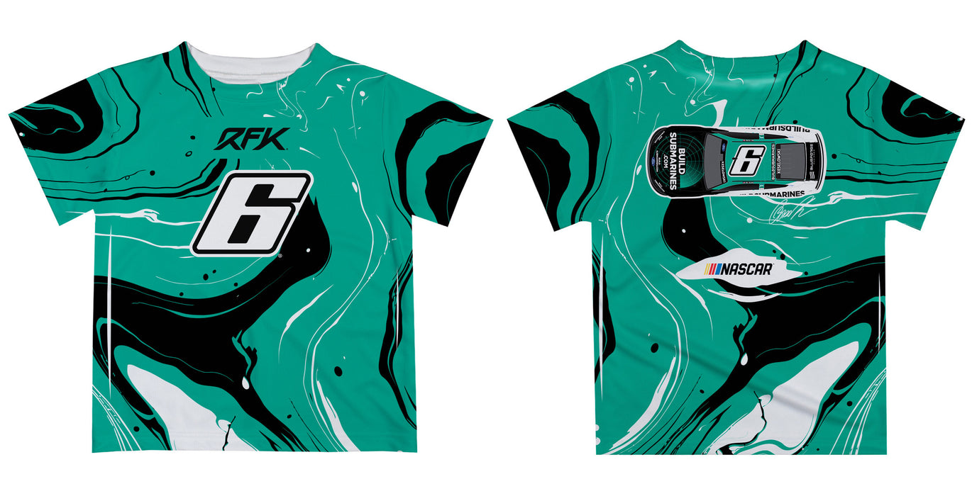 Brad Keselowski Vive La Fete NASCAR Marble T-Shirt  - Teal - Vive La Fête - Online Apparel Store