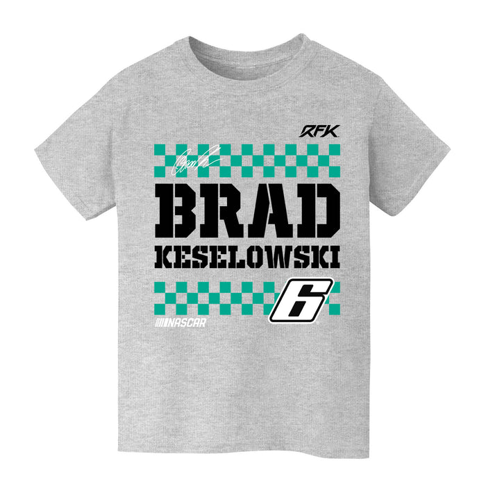 Brad Keselowski NASCAR Grid Car Cotton T-Shirt  - Grey