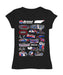 NASCAR Bristol Girl´s Fitted Cotton T-shirt Black