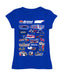 NASCAR Bristol Girl´s Fitted Cotton T-shirt Royal