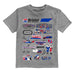NASCAR Bristol Impressions Artwork Youth Cotton T-Shirt Gray