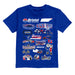 NASCAR Bristol Impressions Artwork Youth Cotton T-Shirt Royal