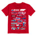 NASCAR Bristol Impressions Artwork Youth Cotton T-Shirt Red