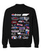 NASCAR Bristol Womens Cotton Crewneck Pullover Sweatshirt Black