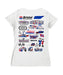 NASCAR Bristol Women's V-neck Fitted Cotton T-Shirt White - Vive La Fête - Online Apparel Store