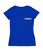 NASCAR Bristol Women's V-neck Fitted Cotton T-Shirt Royal