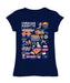 Carolina Ascent Girl´s Fitted Cotton T-shirt Navy