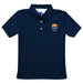 Carolina Ascent Boys Solid Navy Short Sleeve Polo Shirt