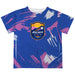 Carolina Ascent Paint Brush Boys Game Day Blue Short Sleeve Tee