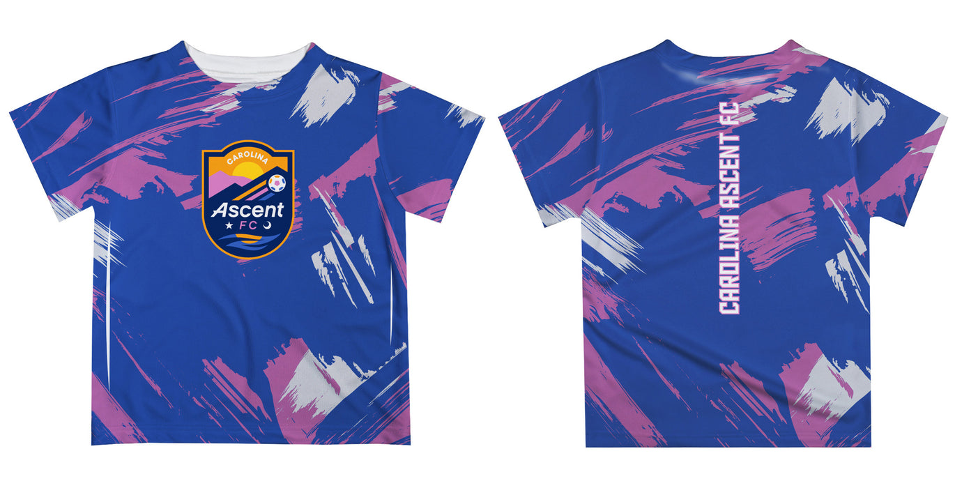Carolina Ascent Paint Brush Boys Game Day Blue Short Sleeve Tee - Vive La Fête - Online Apparel Store