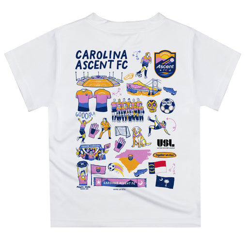 Carolina Ascent Impressions Artwork Boys White Short Sleeve Tee - Vive La Fête - Online Apparel Store