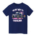 Carolina Ascent On My Way Monster Truck Navy Cotton Short Sleeve Tee