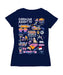 Carolina Ascent Women's V-neck Fitted Navy Cotton T-Shirt - Vive La Fête - Online Apparel Store