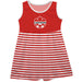 Canadá Soccer Flag Stripes Red Sleeveless Tank Dress