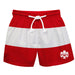Canadá Soccer Flag Stripes Red and White Swimtrunks