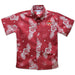 Canada Soccer Vive La Fete Hawaiian Print Button-Down Shirt - Red