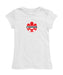 Canadá Soccer Girl´s Fitted Cotton T-shirt White