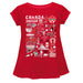 Canadá Soccer Cotton Short Sleeve Red Youth A-line Top