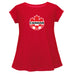 Canadá Soccer Cotton Short Sleeve Red Youth A-line Top