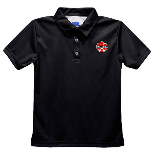 Canada Soccer Vive La Fete Solid Polo - Black