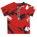 Canadá Soccer Paint Brush Boys Game Day Red Short Sleeve Tee - Vive La Fête - Online Apparel Store