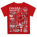 Canadá Soccer Impressions Artwork Boys Red Short Sleeve Tee - Vive La Fête - Online Apparel Store