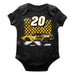 Christopher Bell Cotton Short Sleeve Bodysuit Black