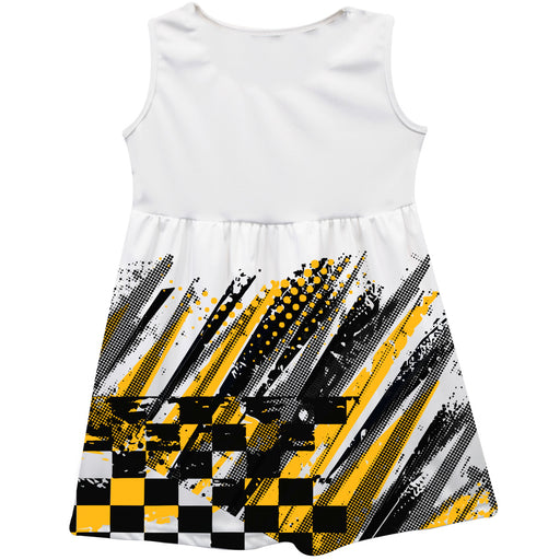 Christopher Bell Vive La Fete NASCAR Abstract Check Halftones Tank Dress - White - Vive La Fête - Online Apparel Store