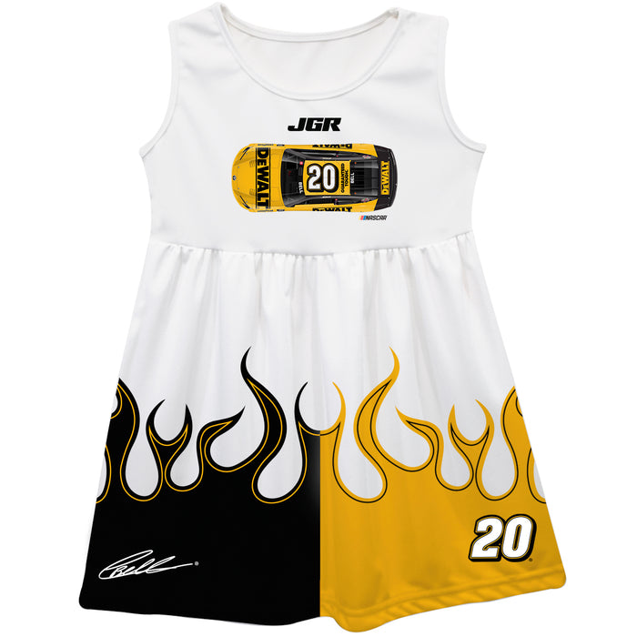 Christopher Bell Vive La Fete NASCAR Car - Flames Tank Dress - White
