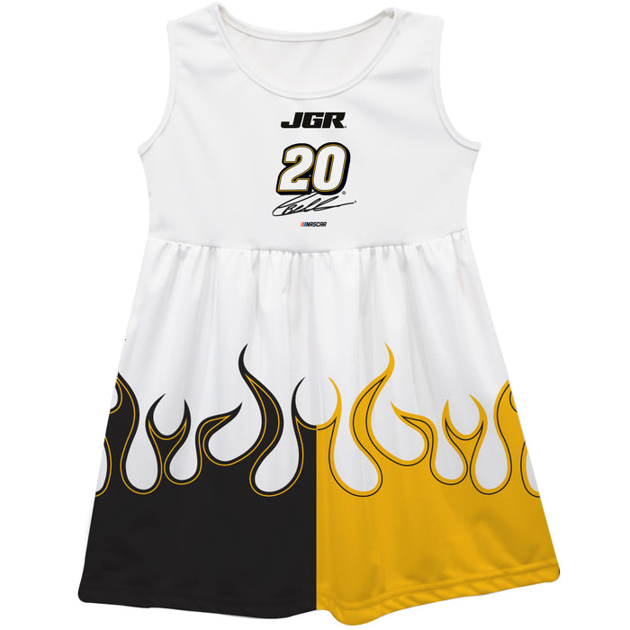 Christopher Bell Vive La Fete NASCAR Car - Flames Tank Dress - White