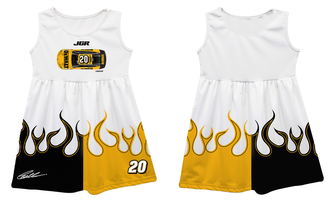 Christopher Bell Vive La Fete NASCAR Car - Flames Tank Dress - White - Vive La Fête - Online Apparel Store