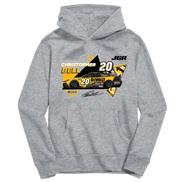 Christopher Bell NASCAR Pullover Cotton Hoodie - Grey
