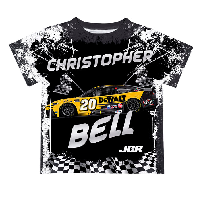 Christopher Bell Vive La Fete NASCAR Abstract Kids T-Shirt  - Black