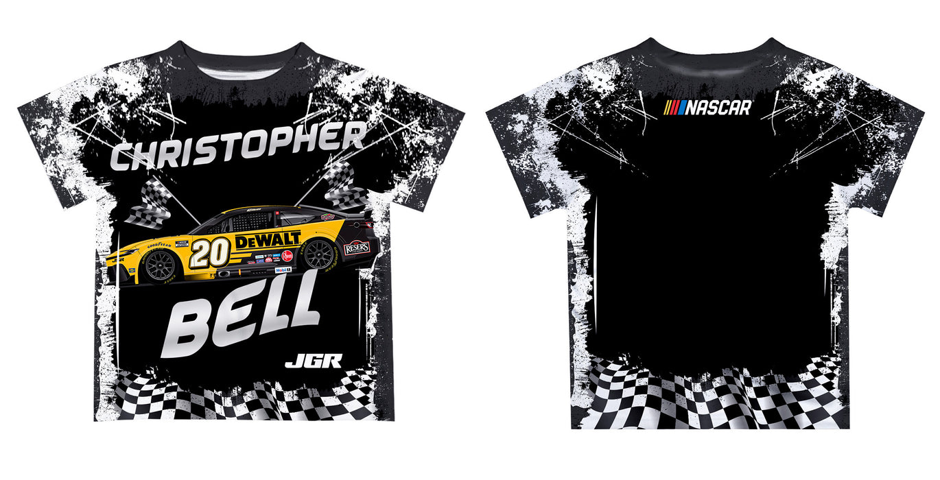 Christopher Bell Vive La Fete NASCAR Abstract Kids T-Shirt  - Black - Vive La Fête - Online Apparel Store