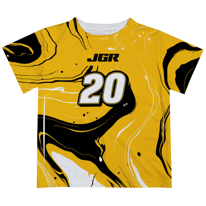 Christopher Bell Vive La Fete NASCAR Marble T-Shirt  - Gold