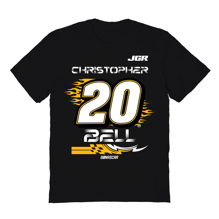 Christopher Bell NASCAR Fire Number Cotton T-Shirt  - Black