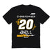 Christopher Bell NASCAR Fire Number Cotton T-Shirt  - Black