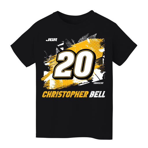 Christopher Bell NASCAR Abstract Halftone Front Cotton T-Shir - Black