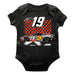 Chase Briscoe Cotton Short Sleeve Bodysuit Black