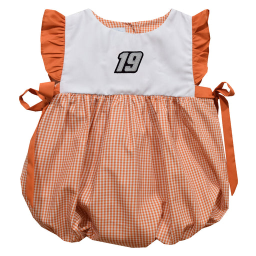 Chase Briscoe Vive La Fete Gingham Bubble Dress - Orange