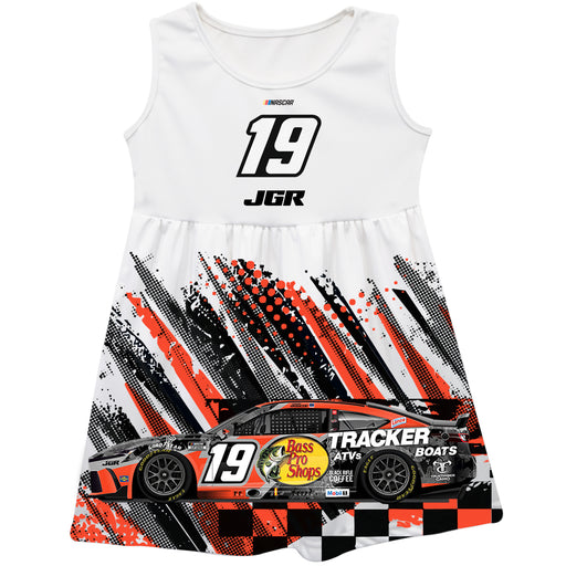 Chase Briscoe Vive La Fete NASCAR Abstract Check Halftones Tank Dress - White