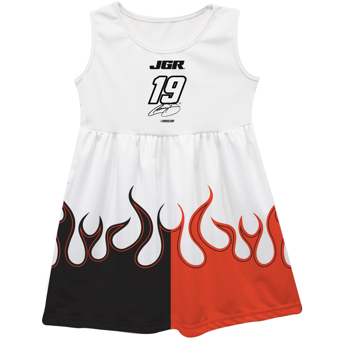 Chase Briscoe Vive La Fete NASCAR Car - Flames Tank Dress - White